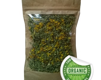 Wild Baltic St John's Wort (Hypericum Perforatum) Wildcrafted Dried Herb Hand-Harvested Northern Europe