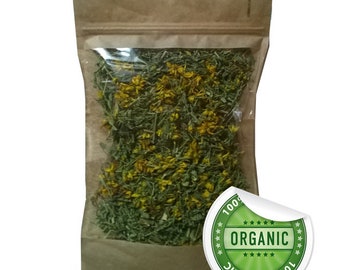 St John's Wort (Hypericum perforatum) Organic Dried Herbal Tea 100% Pure