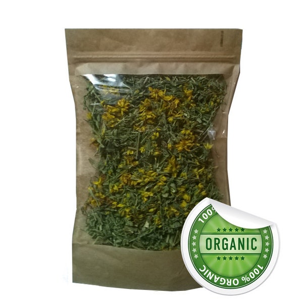 St John's Wort (Hypericum perforatum) Organic Dried Herbal Tea 100% Pure