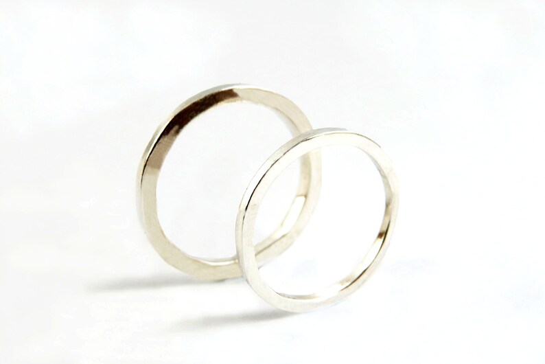 Square Profile Ring Stackable Silver Ring valentines day gift for herSquare Silver Ring Solid Silver ring Everyday Ring Geometric Ring