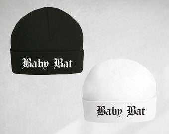 Baby Bat goth baby beanie hat