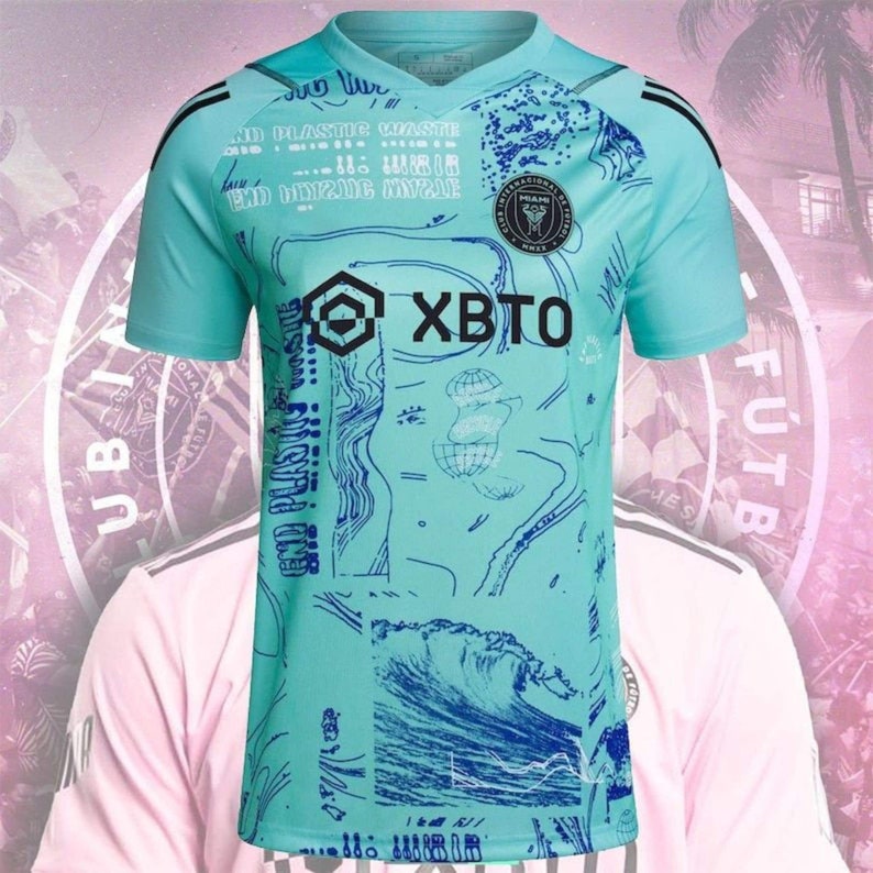 Blue Inter Miami CF 2023 2024 La Noche Replica Custom Jersey Etsy Israel