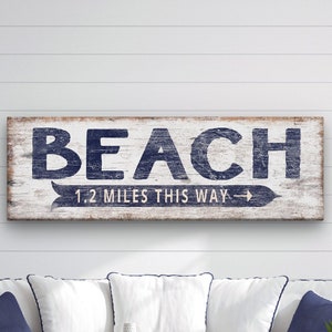 Personalized Beach House Signs, Beach Coastal Decor, Large & Small Rustic Beach Name Sign, Custom Welcome Beach Sign, Beach House Cottage