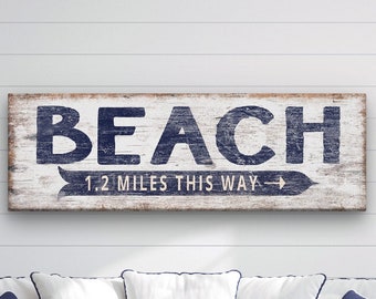 Personalized Beach House Signs, Beach Coastal Decor, Large & Small Rustic Beach Name Sign, Custom Welcome Beach Sign, Beach House Cottage