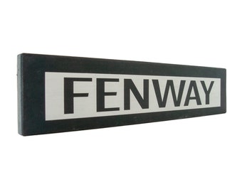Wedding Gift Boston Wall Sign Fenway Boston MA Sign Closing Gift City and Town Sign Wood Sign Housewarming Gift Fenway Sign