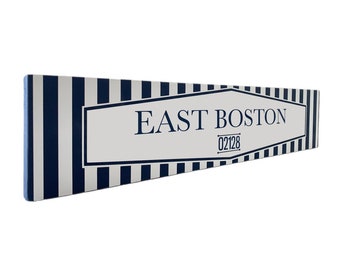 Wedding Gift Boston Wall Sign Fenway Boston MA Sign Closing Gift City and Town Sign Wood Sign Housewarming Gift Fenway Sign
