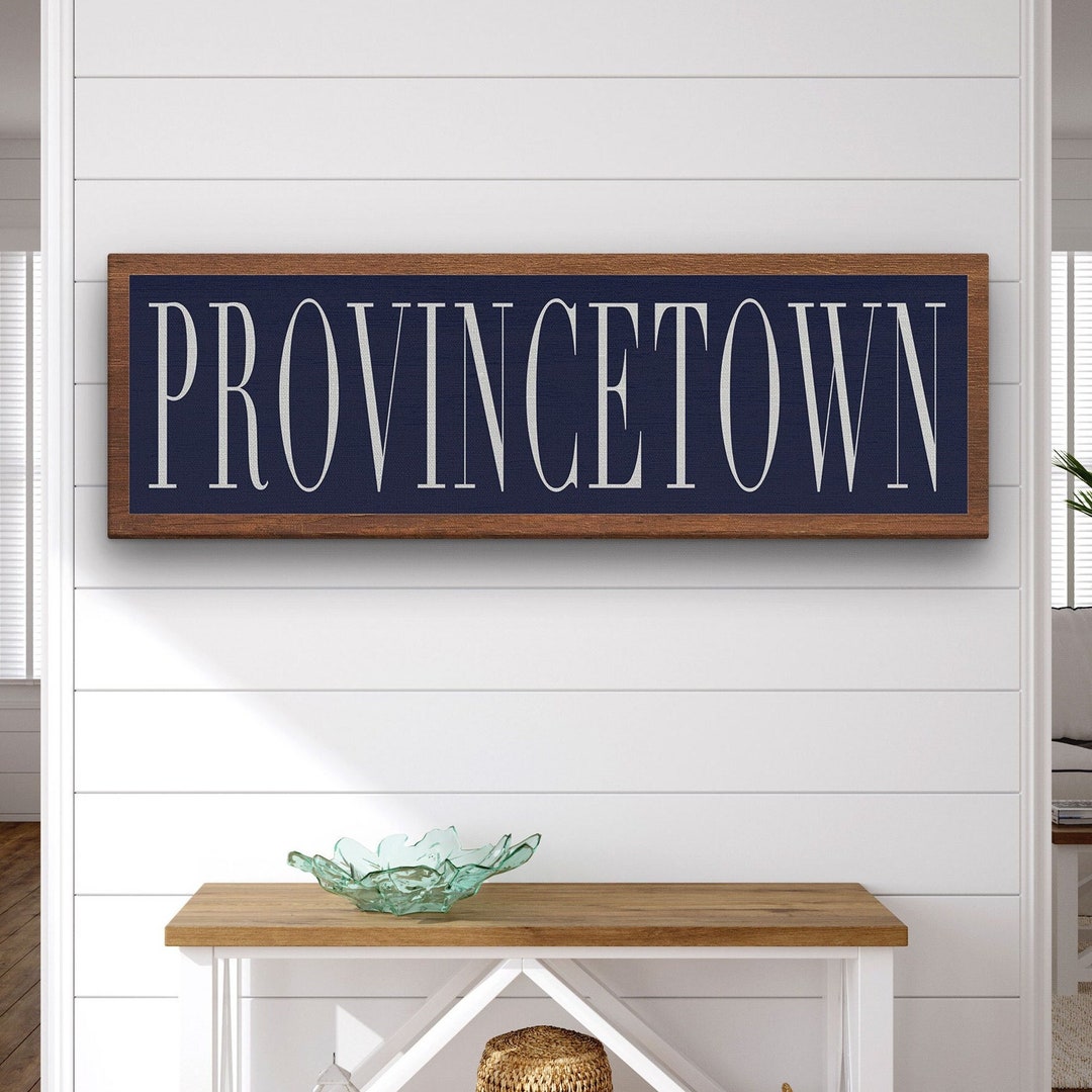 Provincetown Sign, Cape Cod Sign, Large Canvas Sign, Cape Cod MA