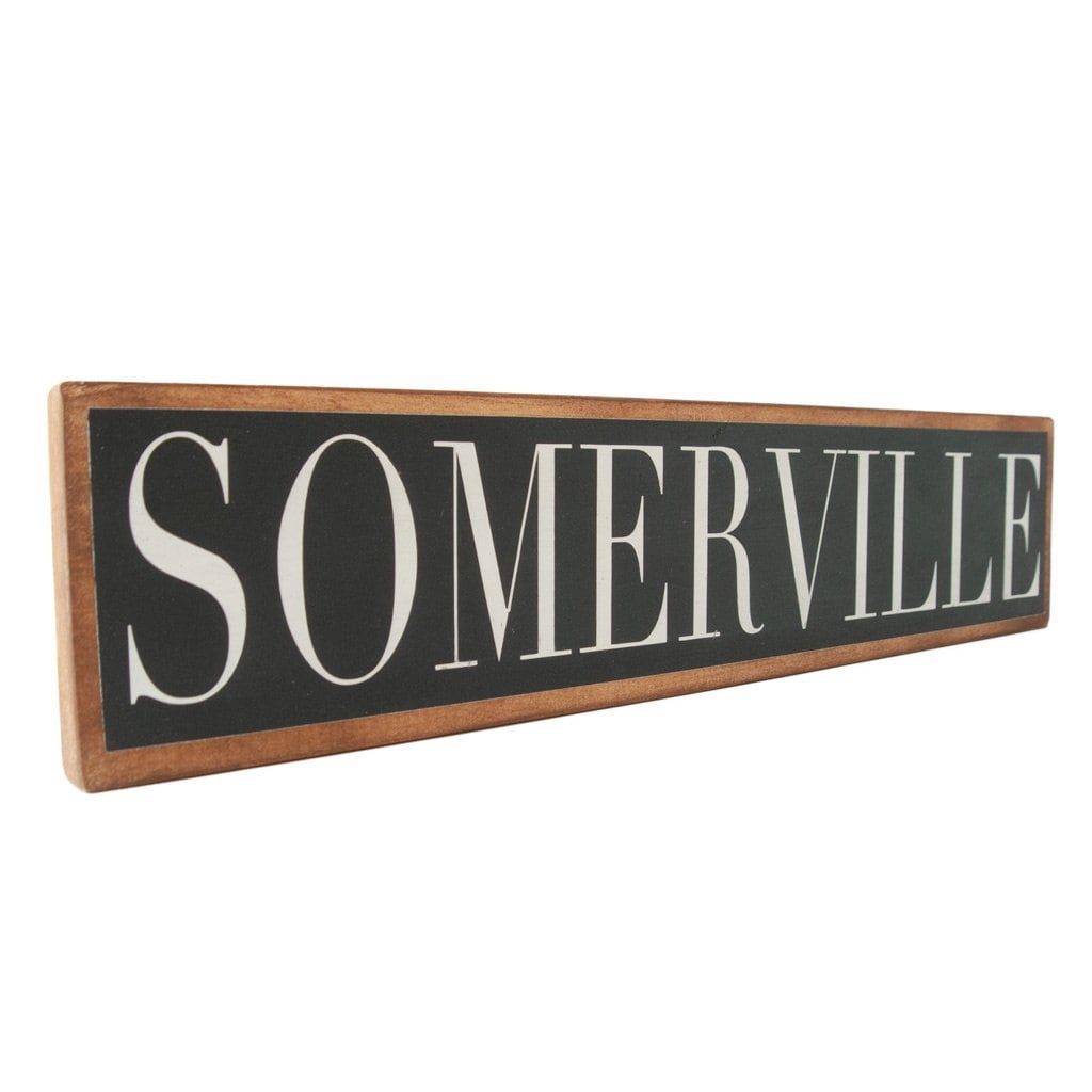 Somerville Sign Somerville MA Boston Sign Wood Sign City Etsy