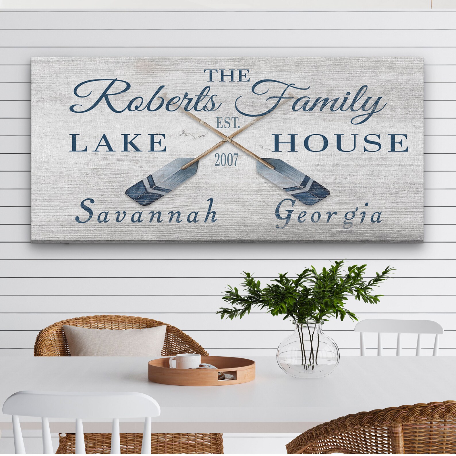 Family Lake House Rustic Sign II
