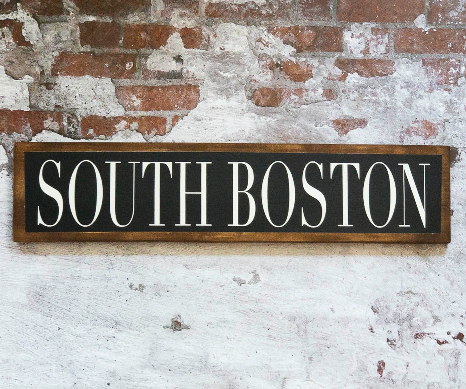 South Boston MA Sign Southie Sign South Boston Sign Wood Etsy