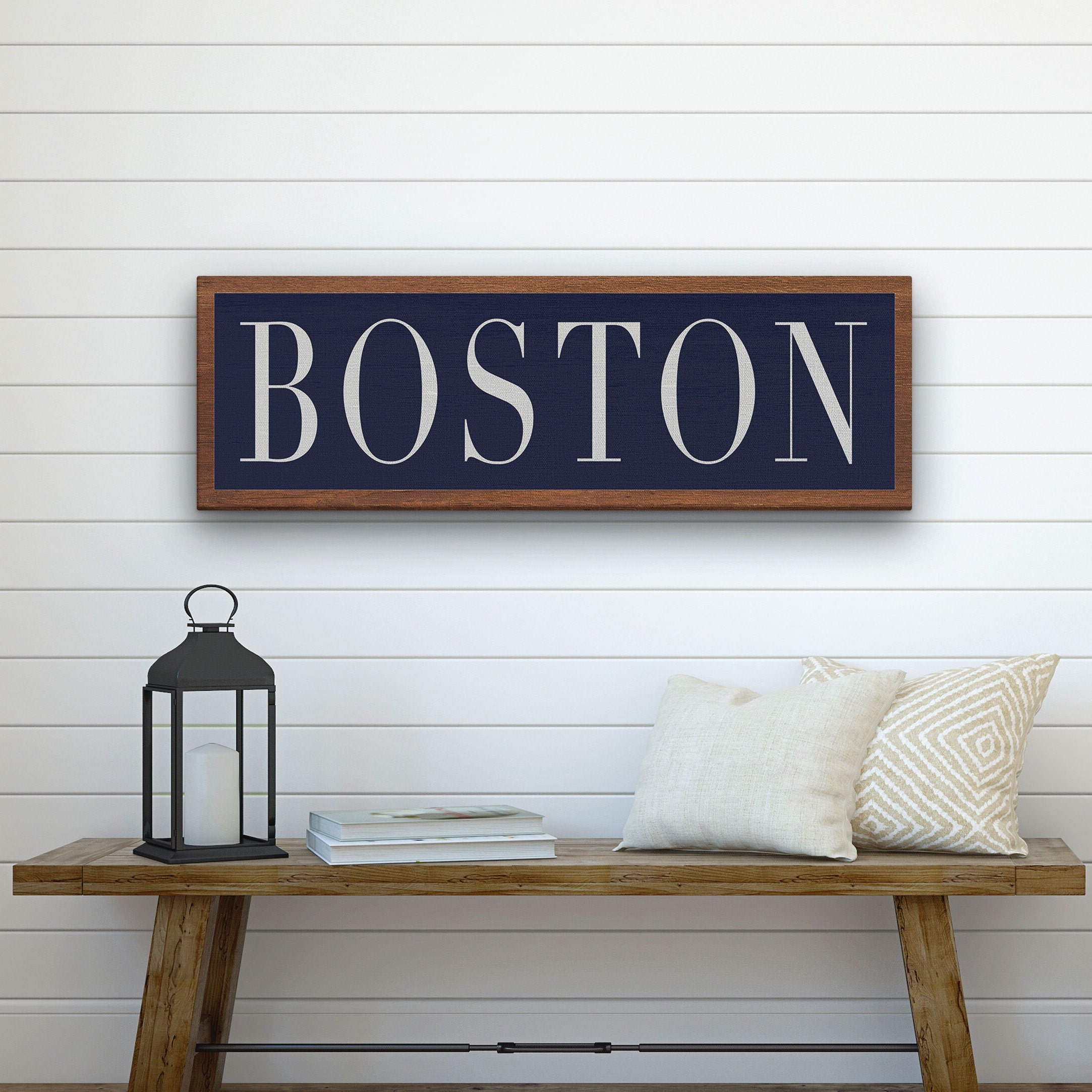 Boston MA Canvas Sign, Boston Sign, Boston Wall Decor, Boston Art ...