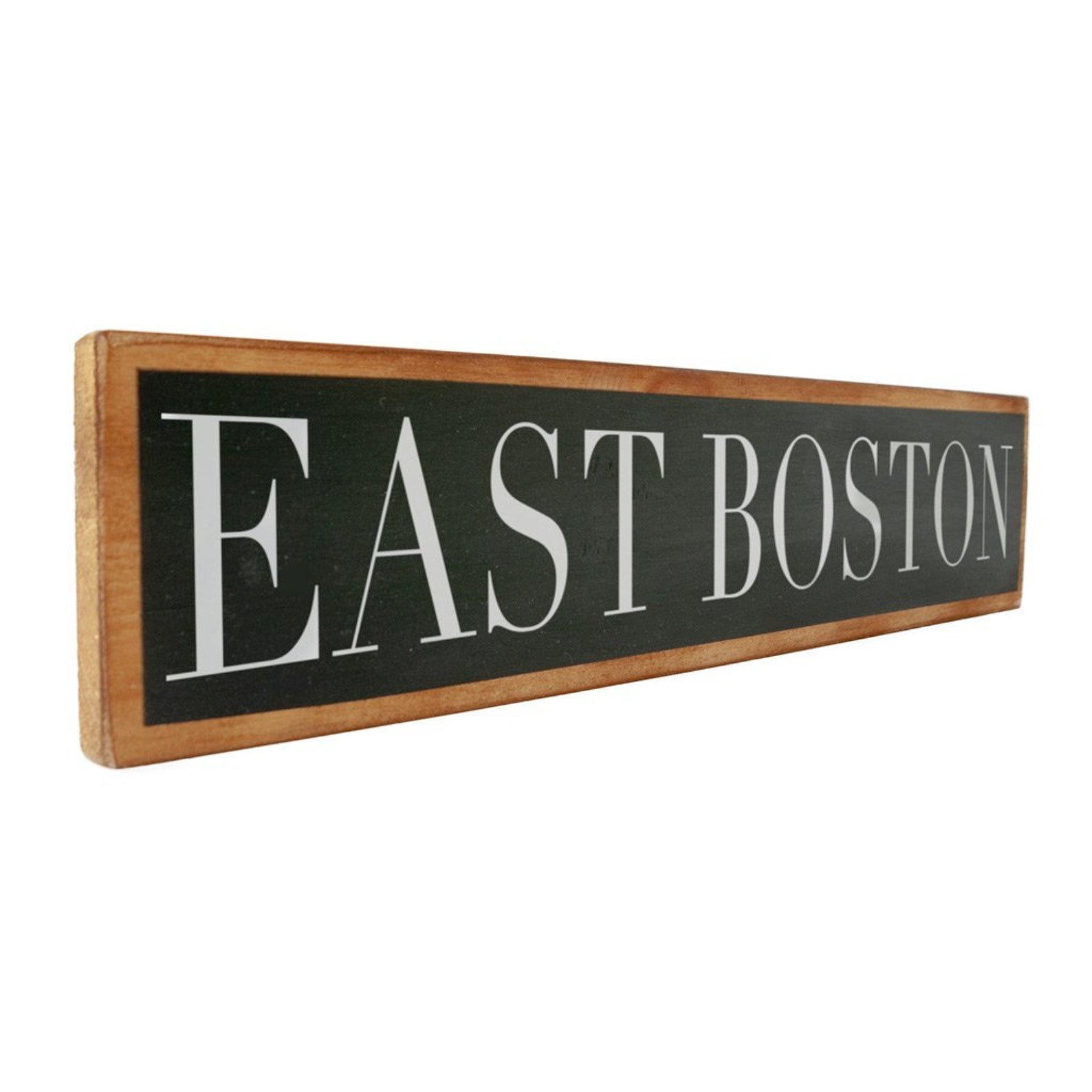East Boston Sign Eastie Boston Sign Wood Sign Boston MA Etsy
