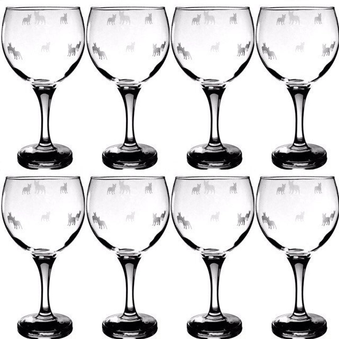 French Bulldog Gin Glasses//little Frenchies//frenchie//gin Glass//gin
