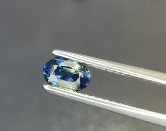 5.9x4.1MM 0.64cts Oval Cut Teal Sapphire Blue Green  Natural Stone Good Quality With Excellent Cut Lt#02