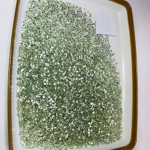 1.5mm Green Sapphires Diamond Cut Good Quality  Sevral pack