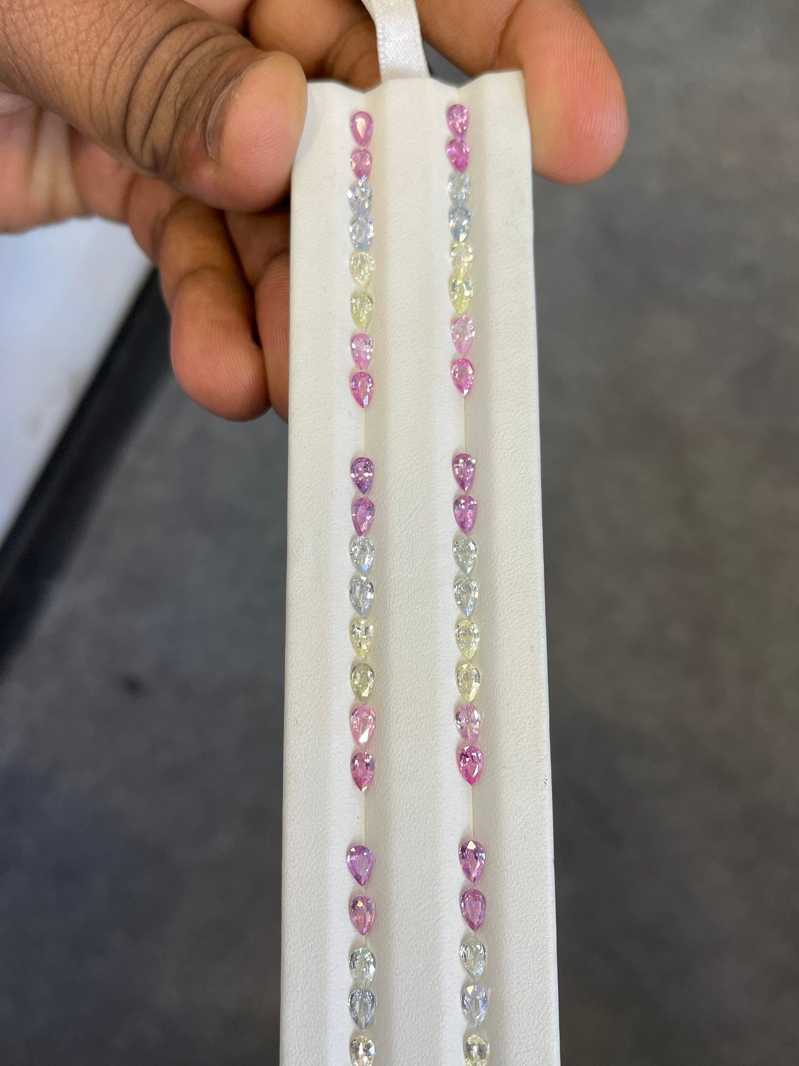 5x3mm Natural Noheat Fancy Pestal Sapphires Good Quality Shape Pear CUT ...