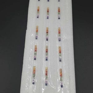 2.5mm Princess Cut Loose Stones Rings Set of Fancy Sapphires