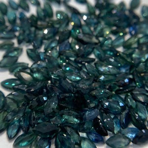 6x3mm Natural Marquise  Teal Sapphires 10 pieces Saveral Pack