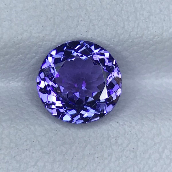 1.62 Carats Natural Flawless Light Blue Color Round Cut Tanzanite Merelanimine December Birthstone Lt #23