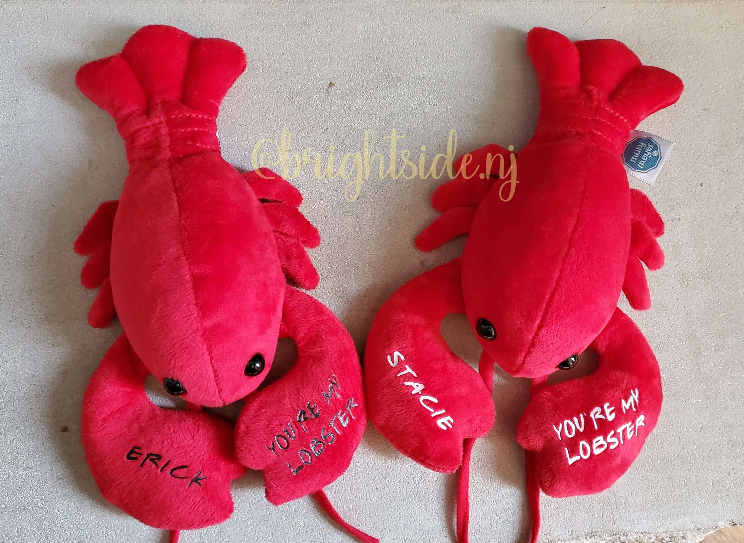 Smilesky Realistic Stuffed Lobster Plush Toy - Red, 12 Inches Long