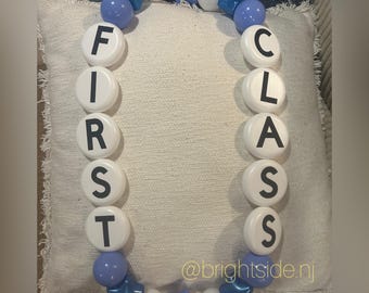 Hype Bead Necklace - Oversized Friendship Bracelet - Personalized - Senior - Dance - Cheer - Lei - Big Beads