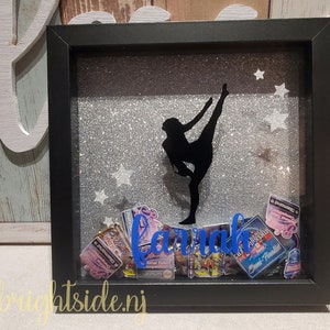 Big Sister Gift Floral 8x8 Back Shadow Box Handcrafted Keepsake