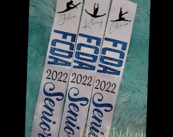Senior Sash - Graduating - Gift for Dancer Athlete - Class of 2027 cheer gymnastics sports senior night Competition Dance