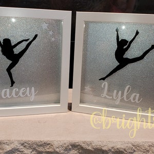 Any Sport - white Shadowbox - 8x8 Rear Loading - Dance Cheer - Personalized - Pin Case - Awards - Big Sis Little Sis Gift - Custom
