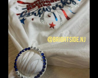 Team Spirit Shirt Clip - Side Tie -Custom - Gameday Personalized - Hair Clip - Mom Big Little Jersey Number Cheer Dance