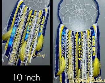 College Dreamcatcher - School Team Senior Gift - Bed Party Dorm Decor - Sorority Graduation - Team Spirit Dance Car Locker Commit