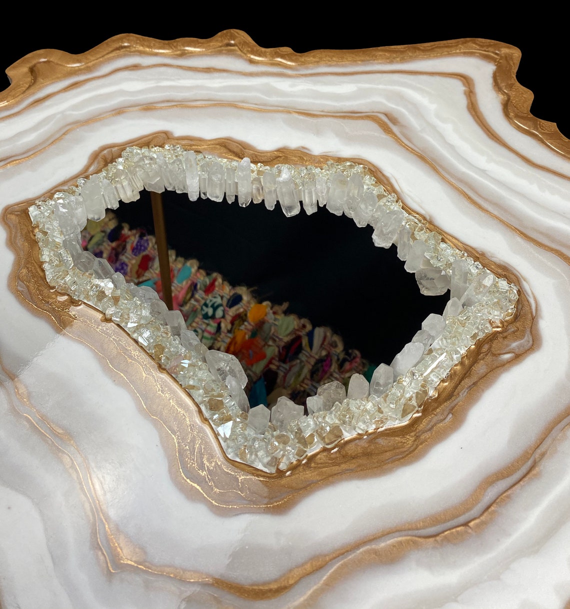 Custom Table Resin Table Geode Art Crystals Quartz Geode Etsy Singapore
