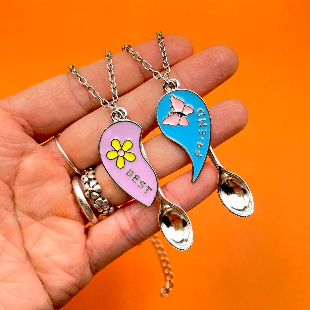 Spoon Necklace Y2K Friendship Necklace Good Luck Mini Spoon Etsy