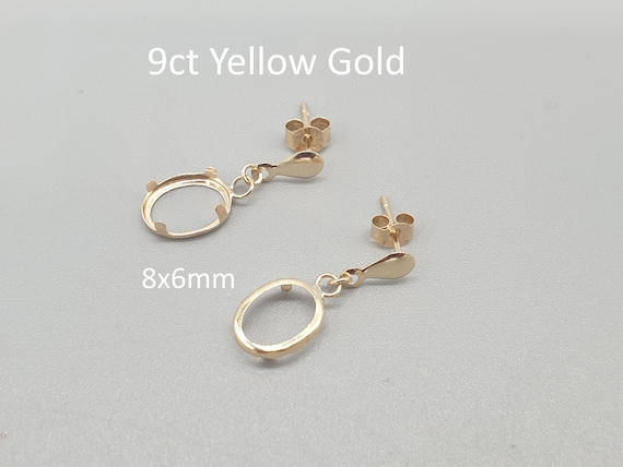 Boucles D'oreilles Créoles En Or Jaune 9 Carats - Jamais Portées Avec étiquettes