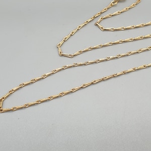 9ct Yellow Gold Barleycorn Chain, 1.8mm Wide 18&quot; Chain Necklace, Heavy 4.4g Hallmarked 9k 375 Solid Gold Jewellery Preowned Used Second Hand
