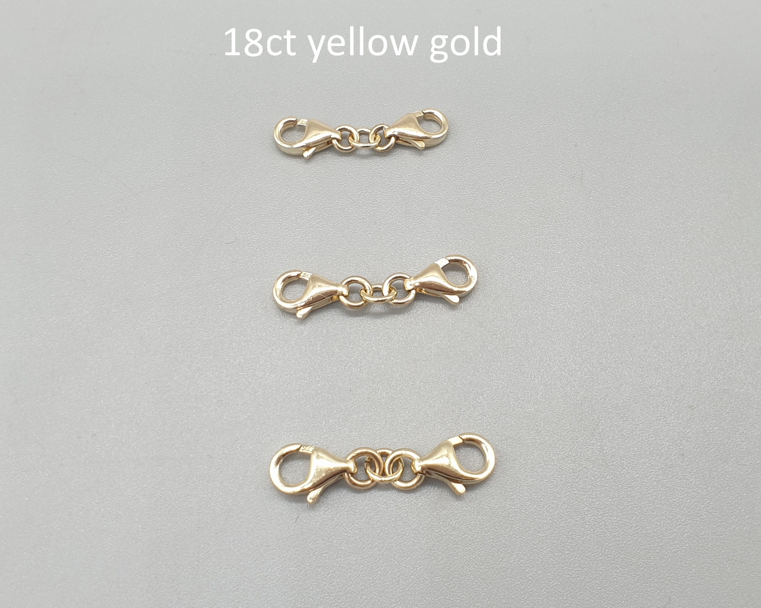 Qulltk 10 Pack Double Lobster Clasp Necklace Clasp Classic Double End  Design Necklace Clasps and Closures, Necklace Extender Double Claw  Connector