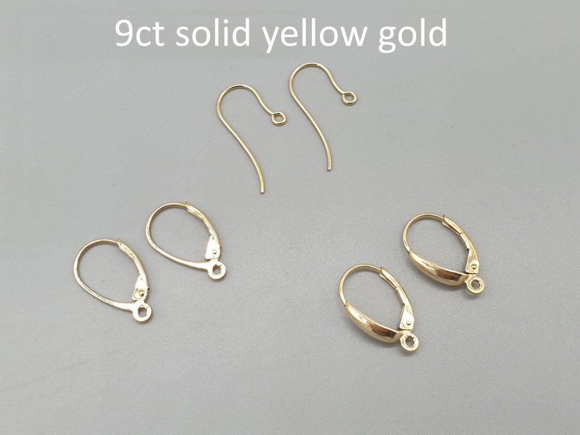 50,100,150,200pcs KC Gold Earring Hooks, Earwires Fish Hook