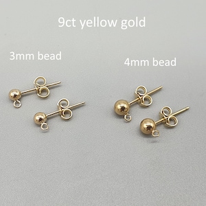 9ct 3mm ball studs 9ct 3mm ball studs