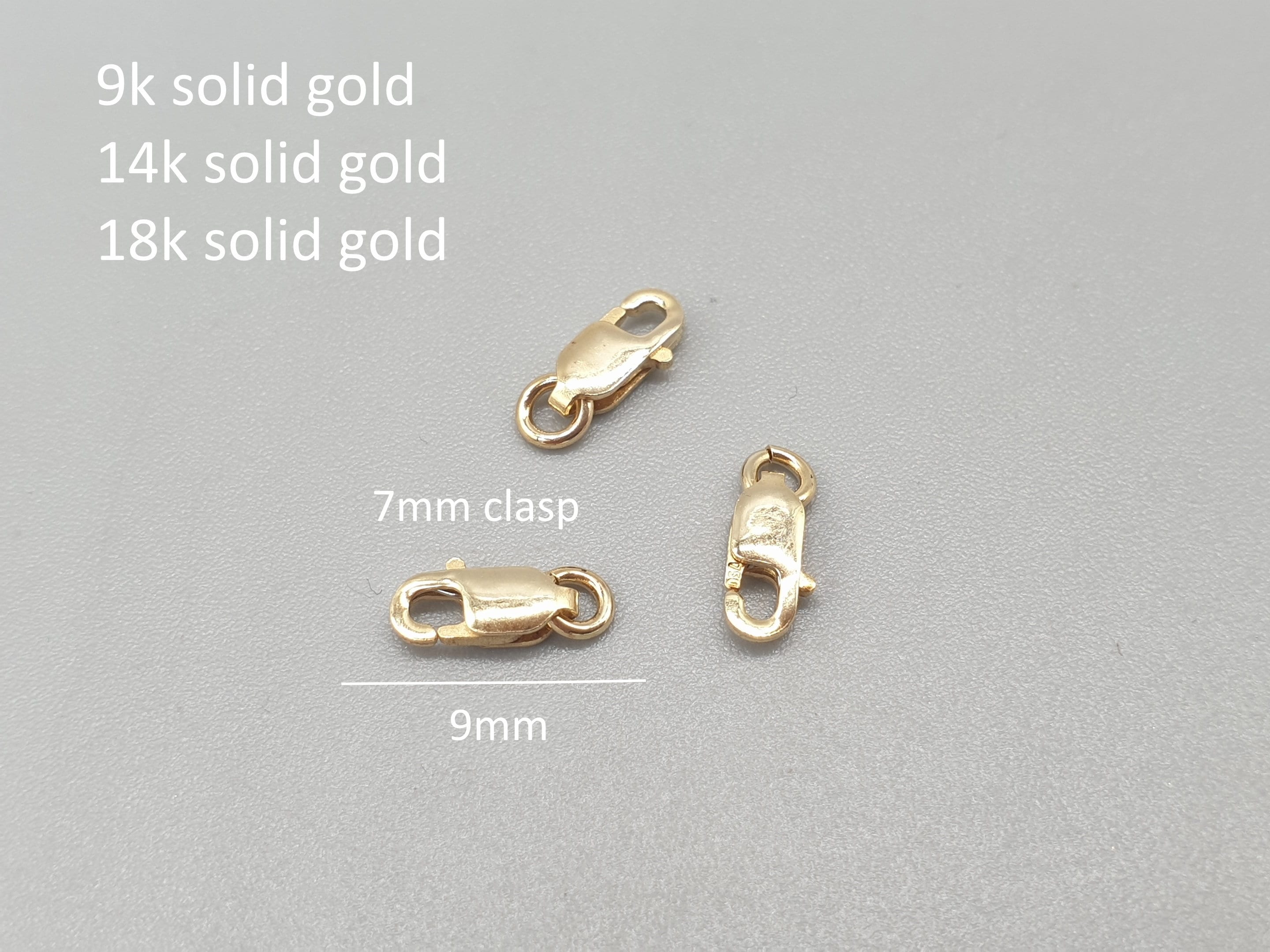 4pcs 18K Gold Necklace Extender Lobster Clasp Bracelet Extender