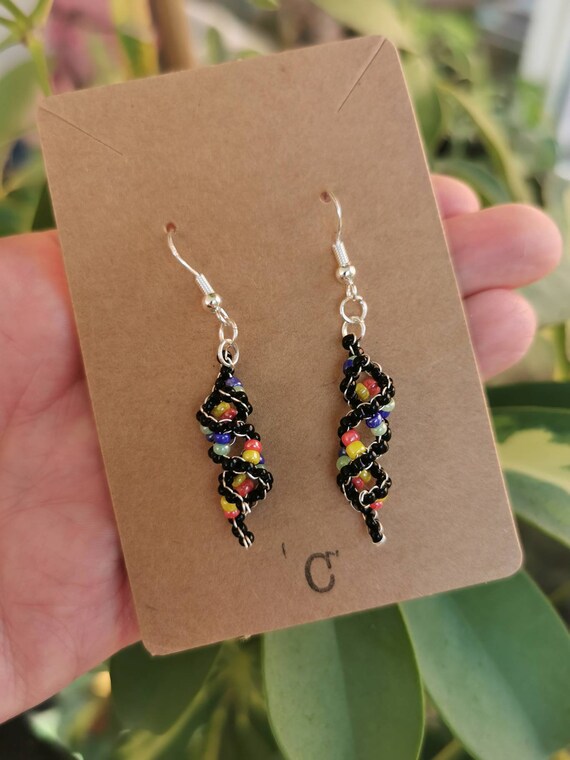 DNA Double Helix Earrings Etsy UK
