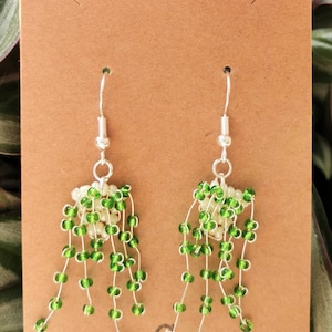 Beaded String of Pearls Earrings