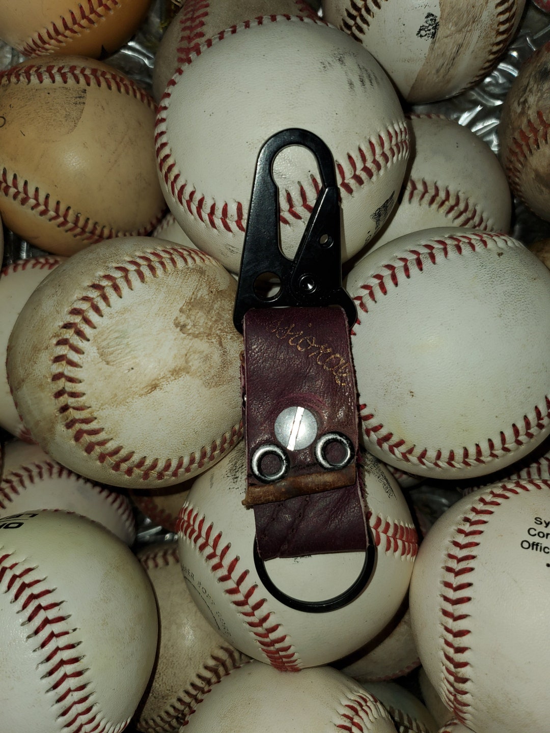 Baseball Glove Keychain Etsy