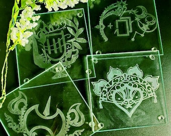 FFXIV Etched Coasters