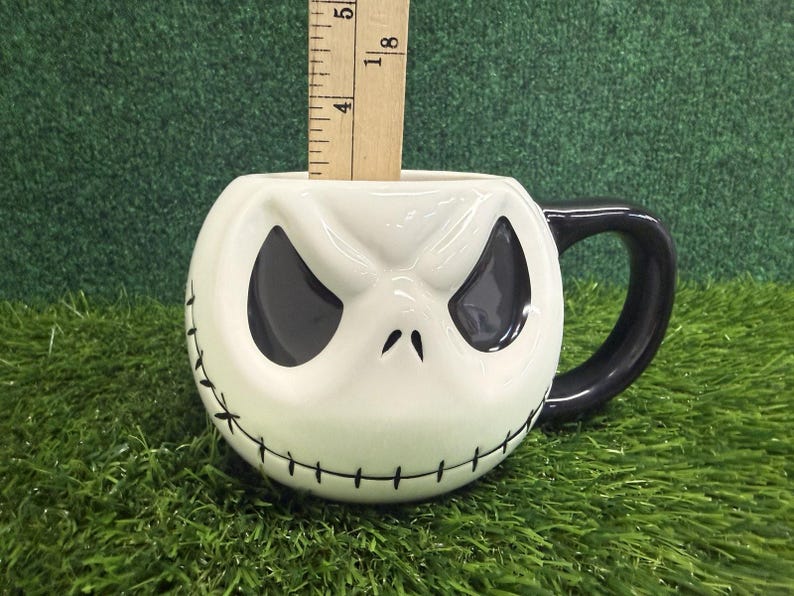 Disney Tim Burton's Nightmare Before Christmas Jack Skellington gebeeldhouwde mok afbeelding 6