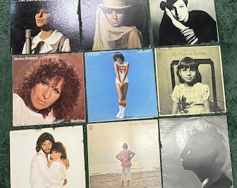 Barbra Streisand Lote de 9 discos de vinilo LP Colección de álbumes Columbia Pop Vocal