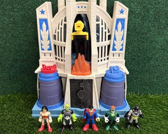 Imaginext DC Super Friends Hall of Justice League-speelset met actiefiguren