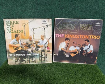 The Kingston Trio - Here We Go Again! & Make Way - 2x LP Vinyl Records Capitol