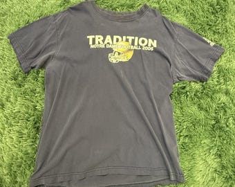 ProEdge Notre Dame Fighting Irish Football 2006 "The Shirt" XL/XG Blaues T-Shirt