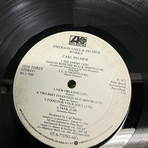 Emerson Lake & Palmer - Works SD 2-7000 Dubbel-LP Vinylskiva 1977 Atlantic bild 3