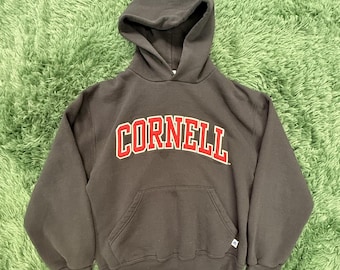 Vintage Russell Athletic Cornell University Hoodie Sweatshirt Women's Small S