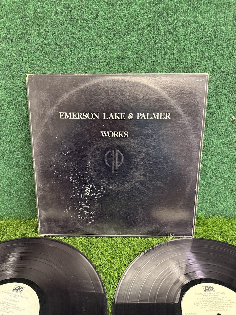 Emerson Lake & Palmer - Works SD 2-7000 Dubbel-LP Vinylskiva 1977 Atlantic bild 1